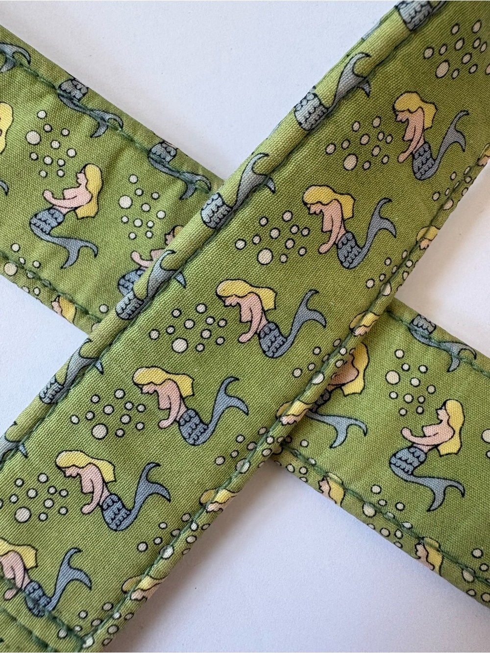 Vineyard Vines Green Ribbon D-ring Belt Mermaid Novelty XL Cotton Boat Resort - Picture 3 of 6